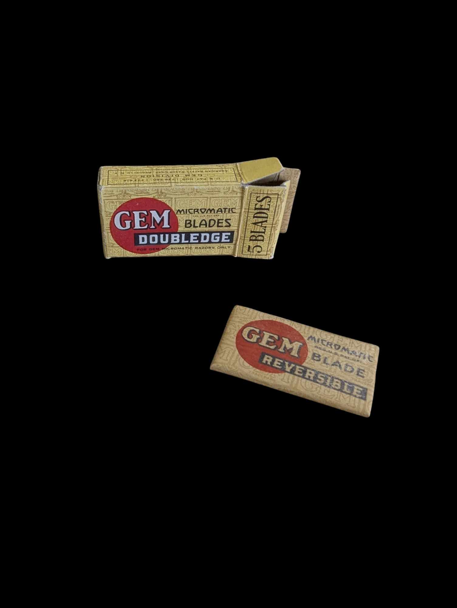 militaria : paquet lames rasoir GEM / US ww2 razor blades