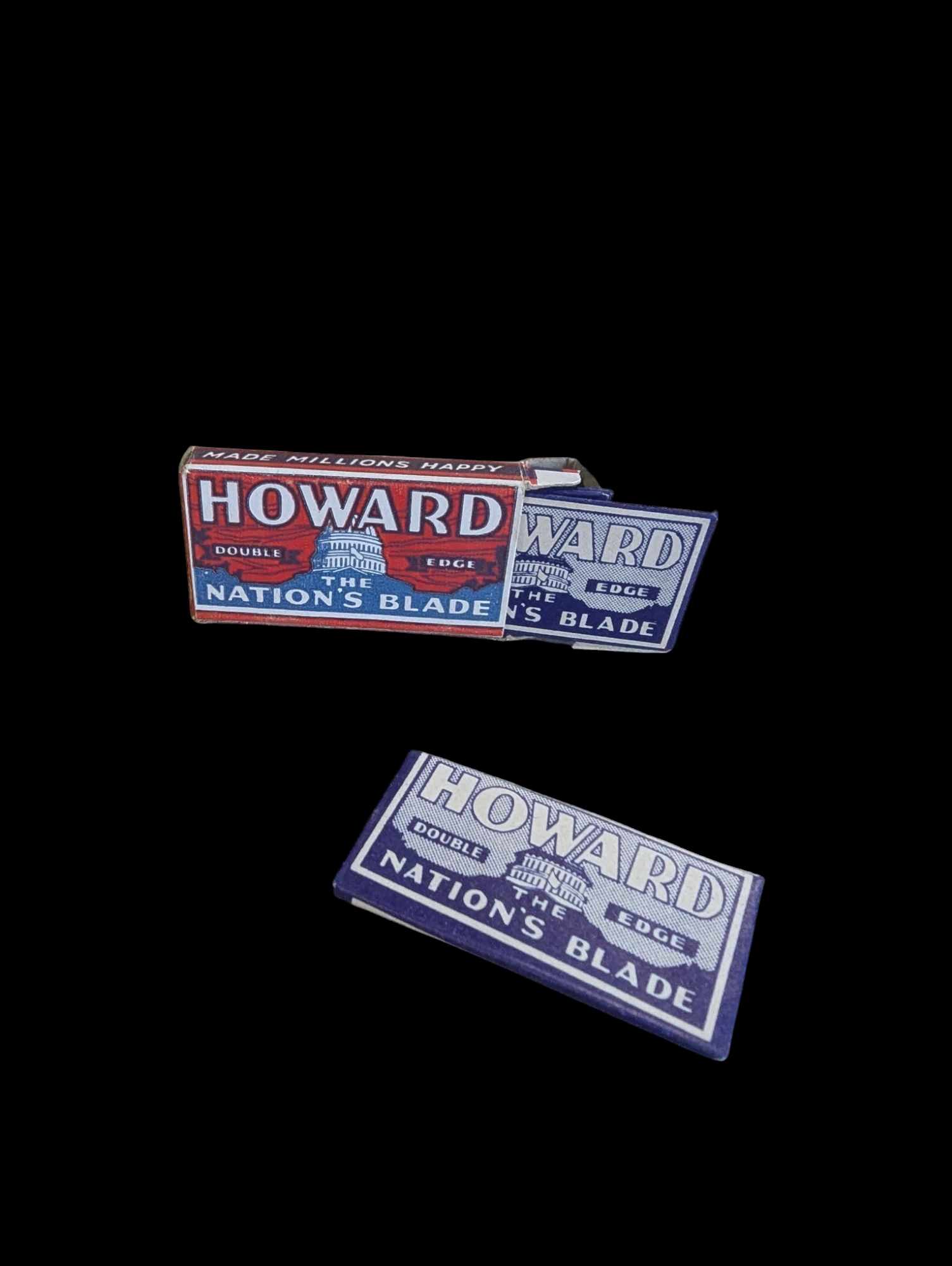 militaria : paquet lames rasoir Howard / US ww2 razor blades