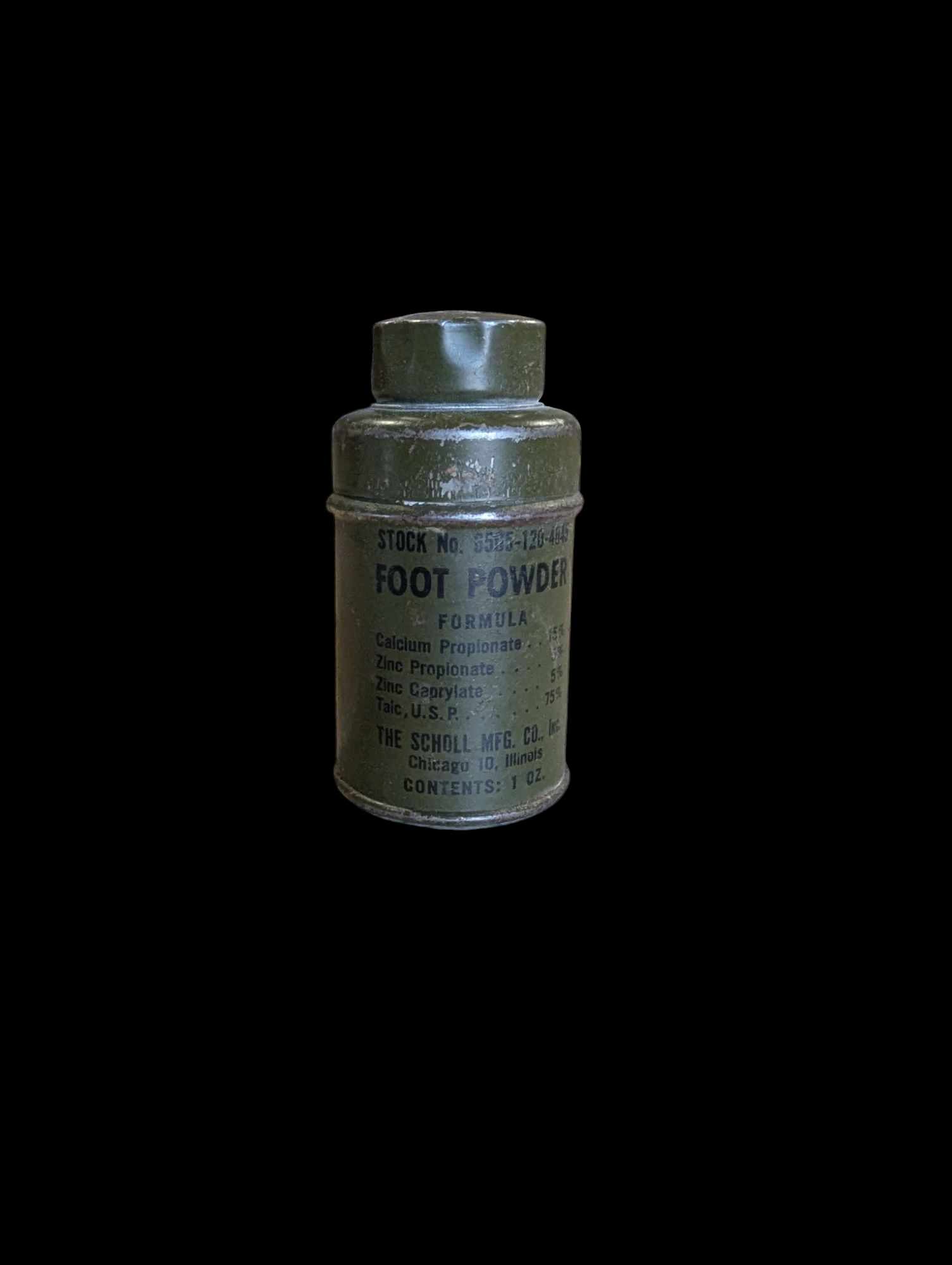 militaria : Poudre pour pied talc US ww2 / US foot powder