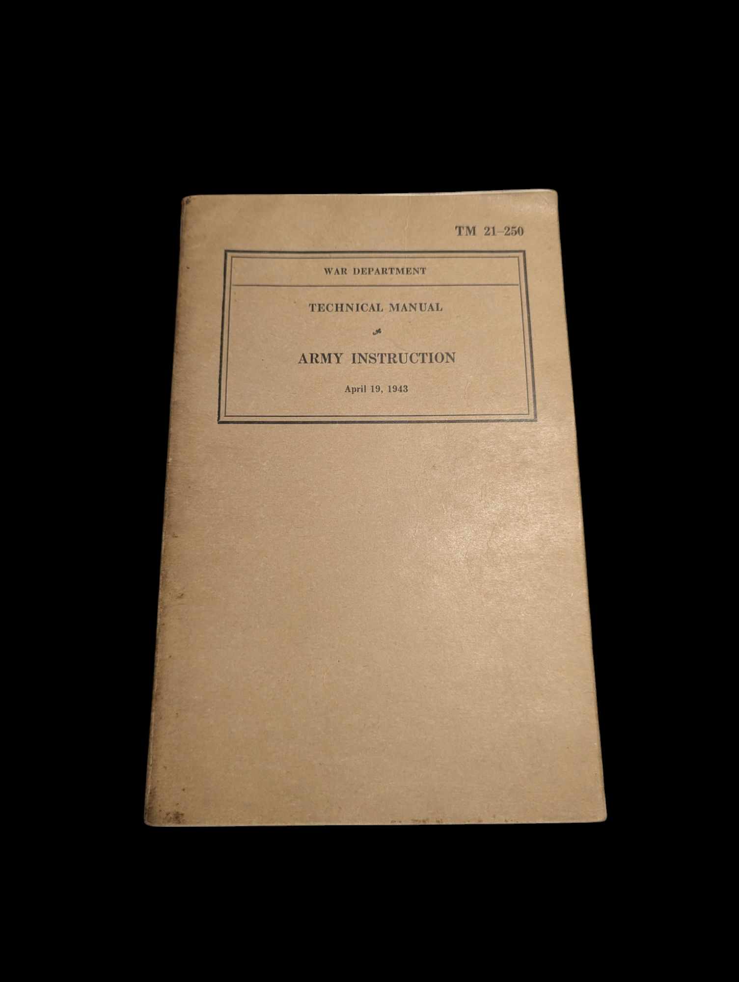 militaria : Livret instruction US ww2 / TM 21-250 1943