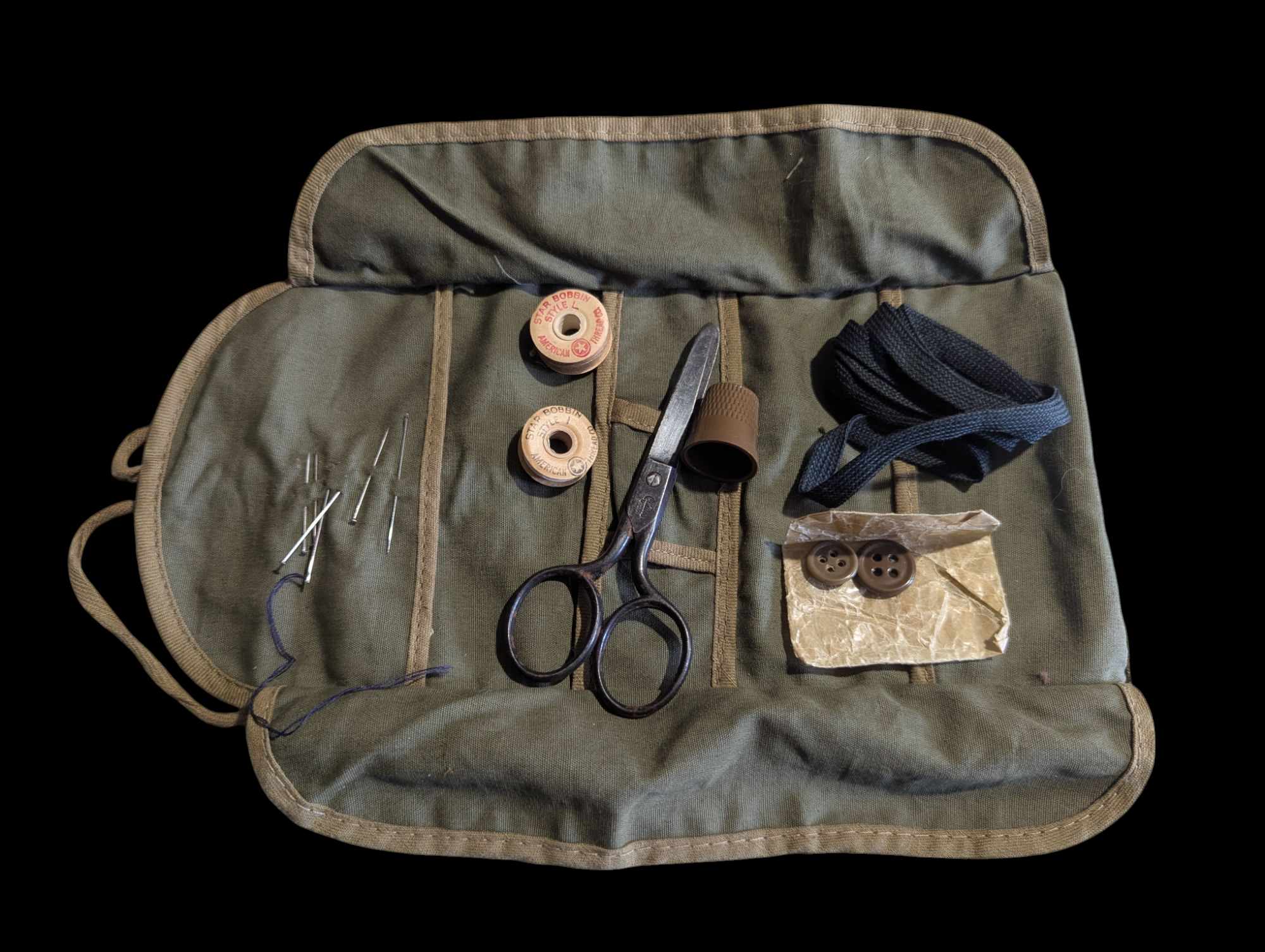 militaria : Trousse de couture US ww2 / US sewing kit