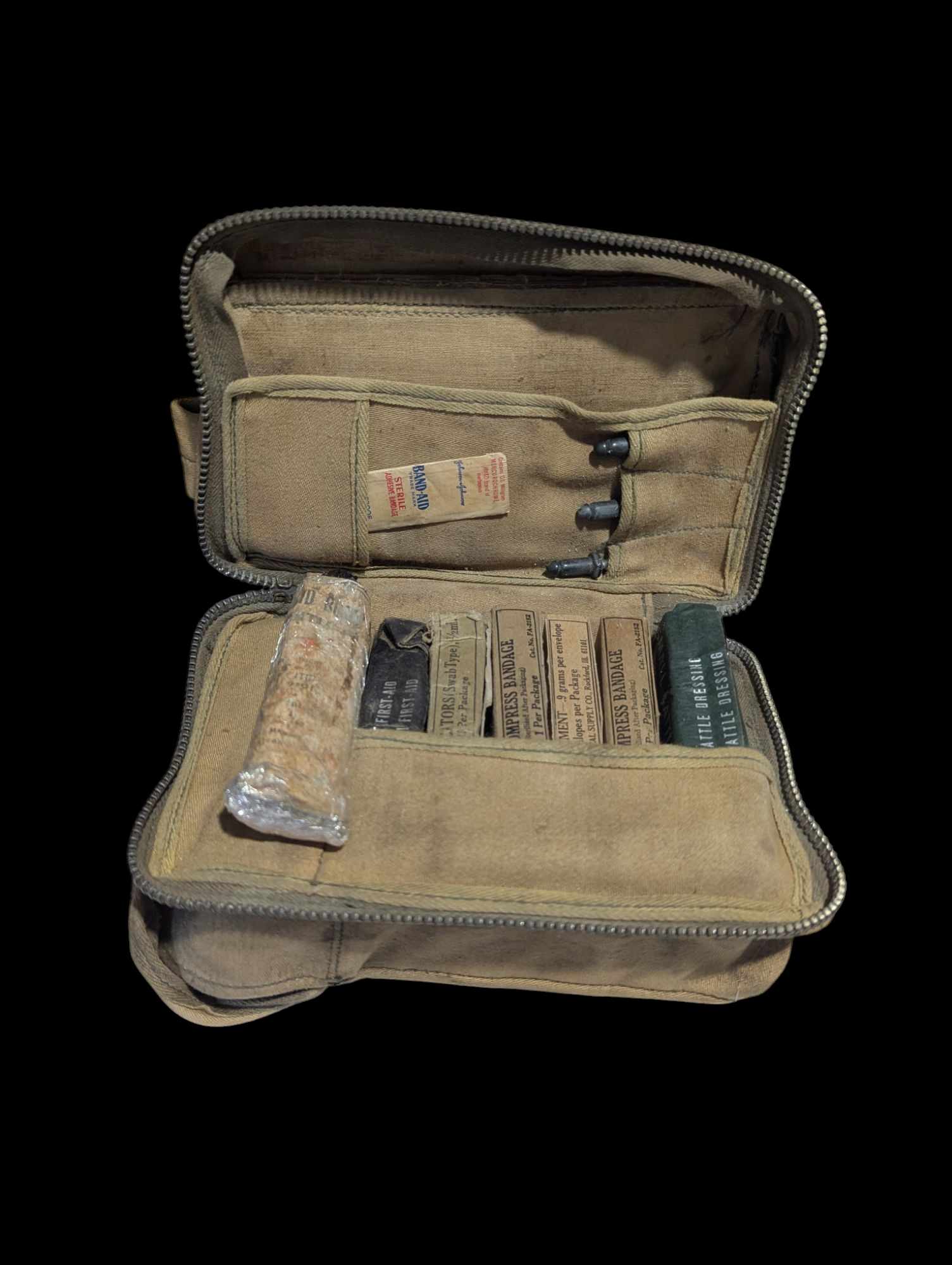 militaria : Trousse de secours Aviation US ww2 / First aid aeronautic USAAF