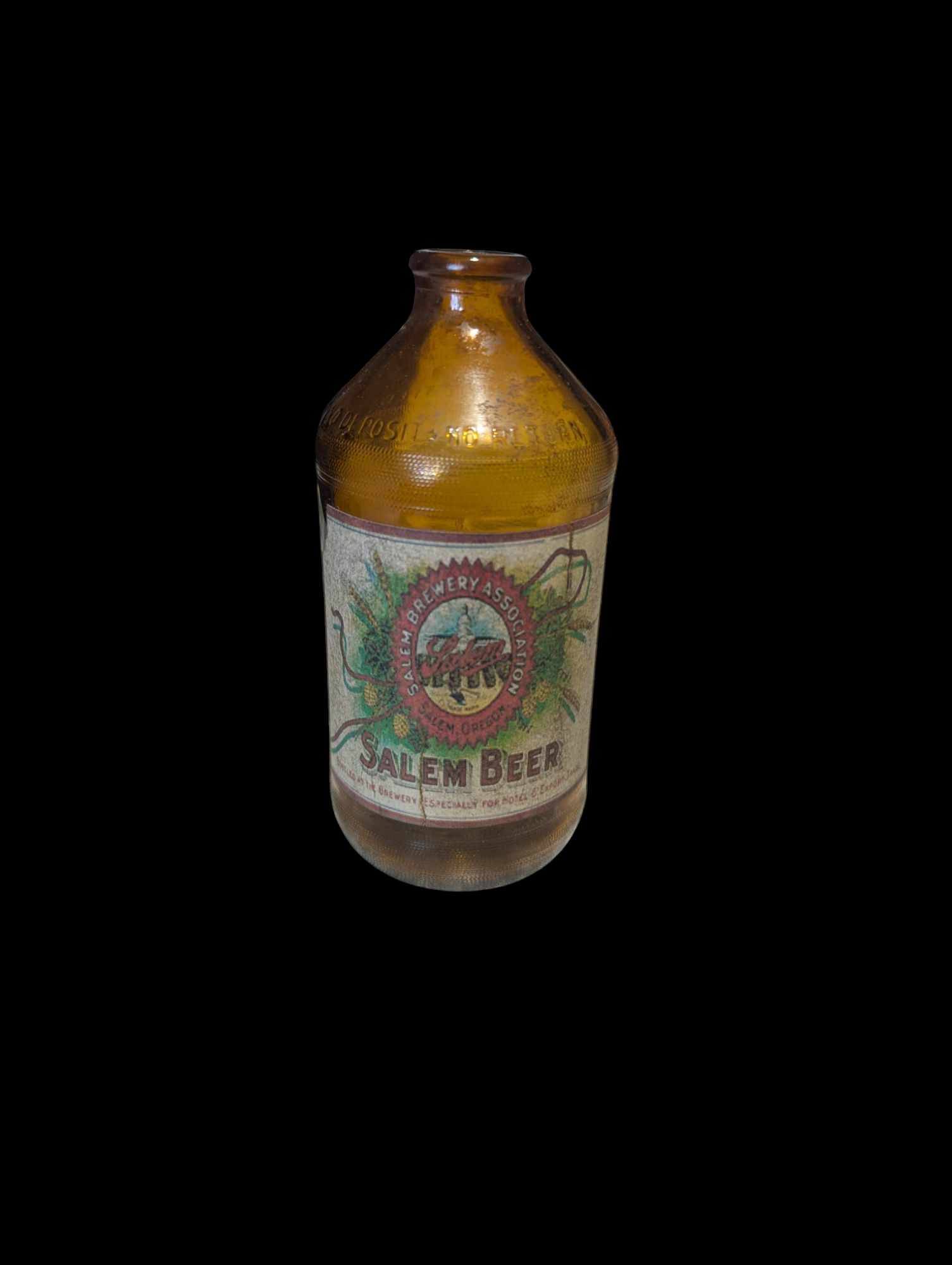 militaria : Bouteille de bière US Salem Beer / US ww2 beer bottle