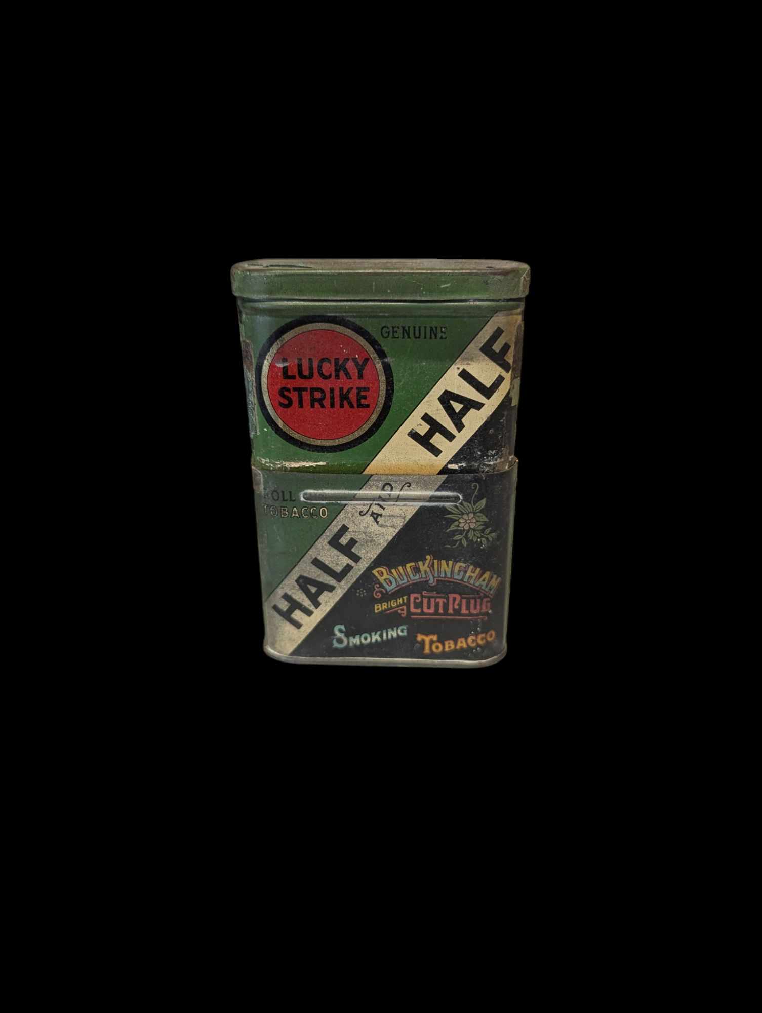 militaria : Boîte de tabac Half and Half / US ww2 tobacco