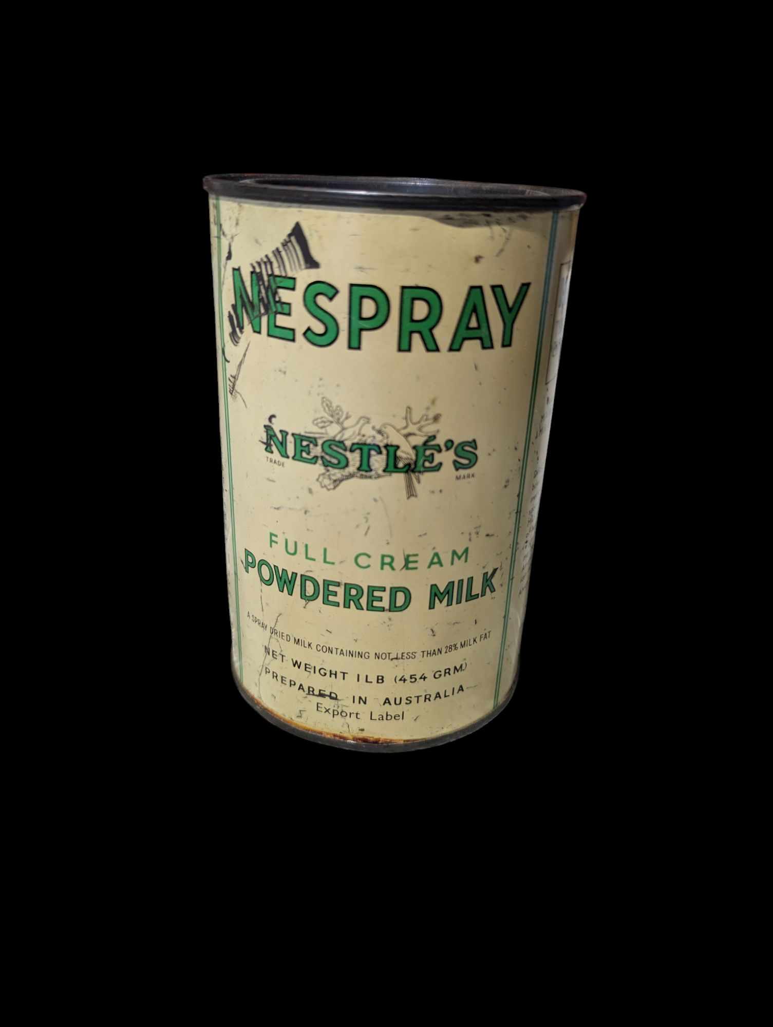 militaria : Boîte de lait en poudre US ww2 / Box of powdered milk Nestlé