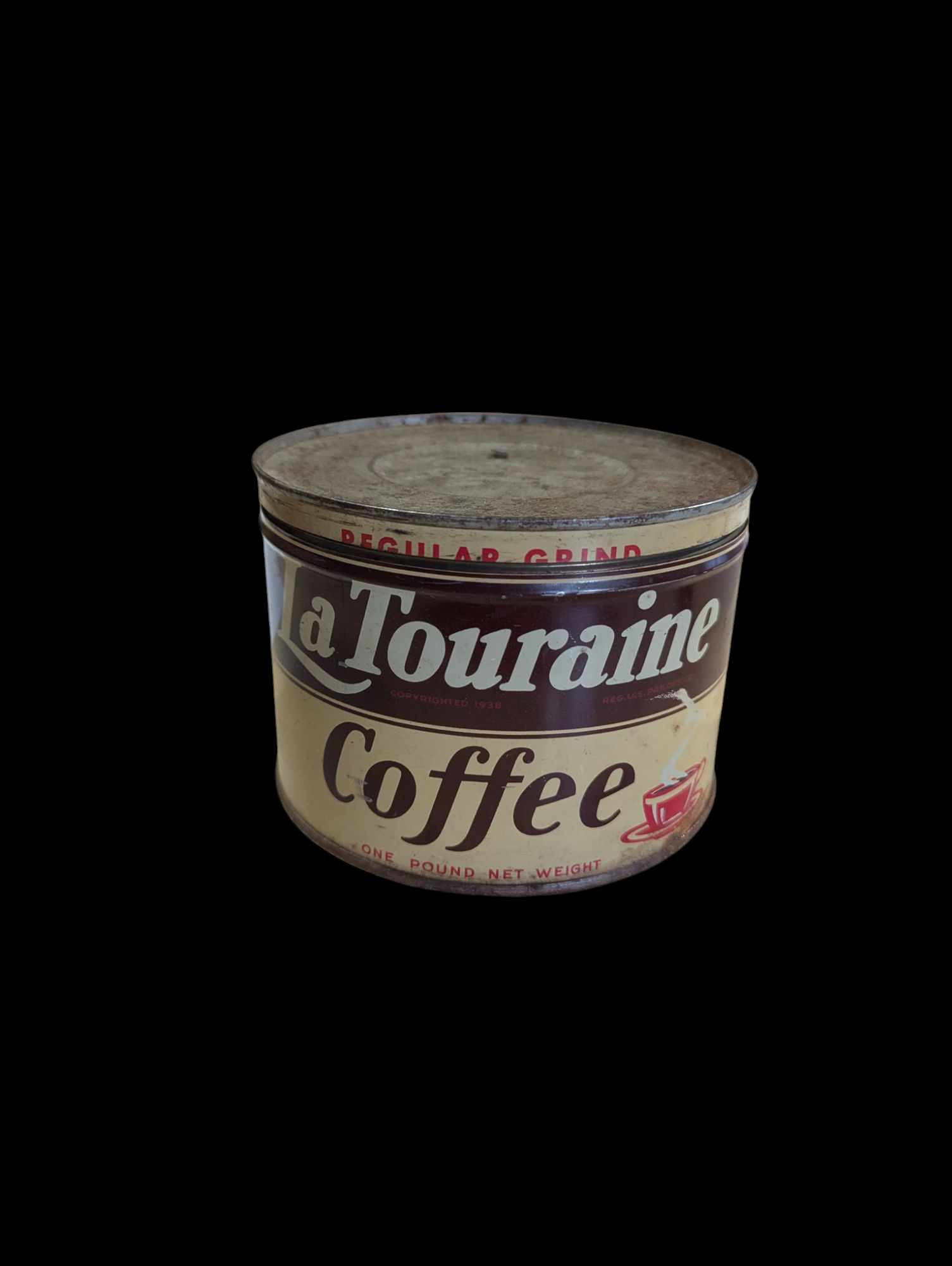 militaria : Boîte de Café US ww2 / US WW2 Coffee la Touraine