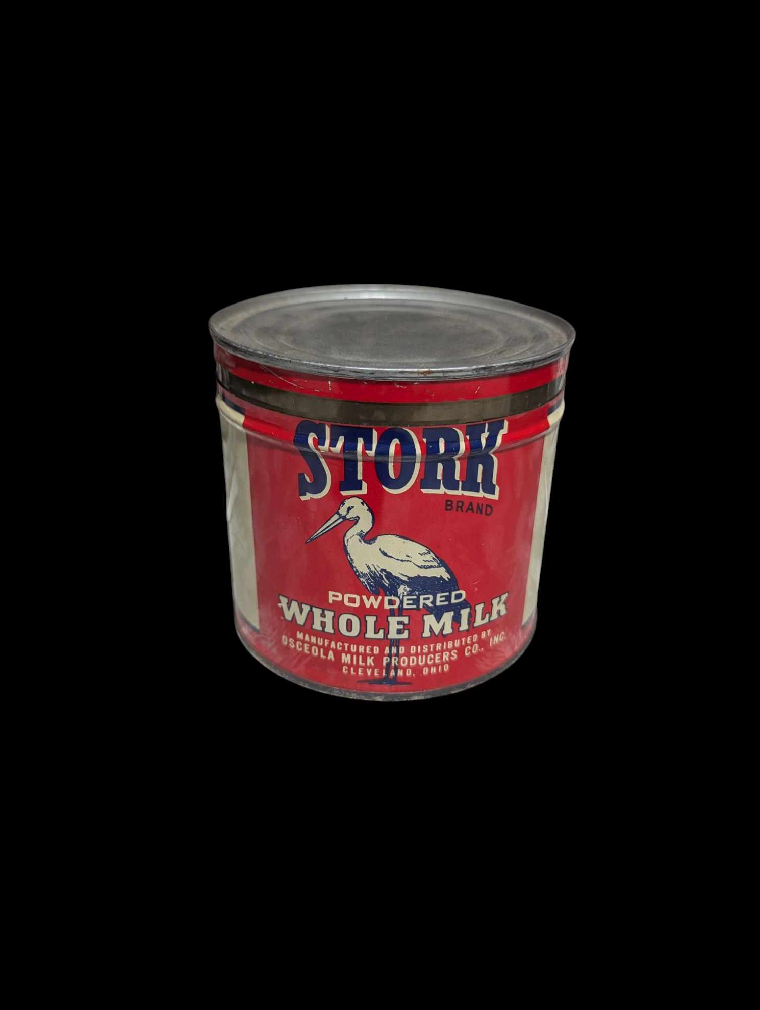 militaria : Boîte de lait en poudre US ww2 / Box of powdered milk Stork