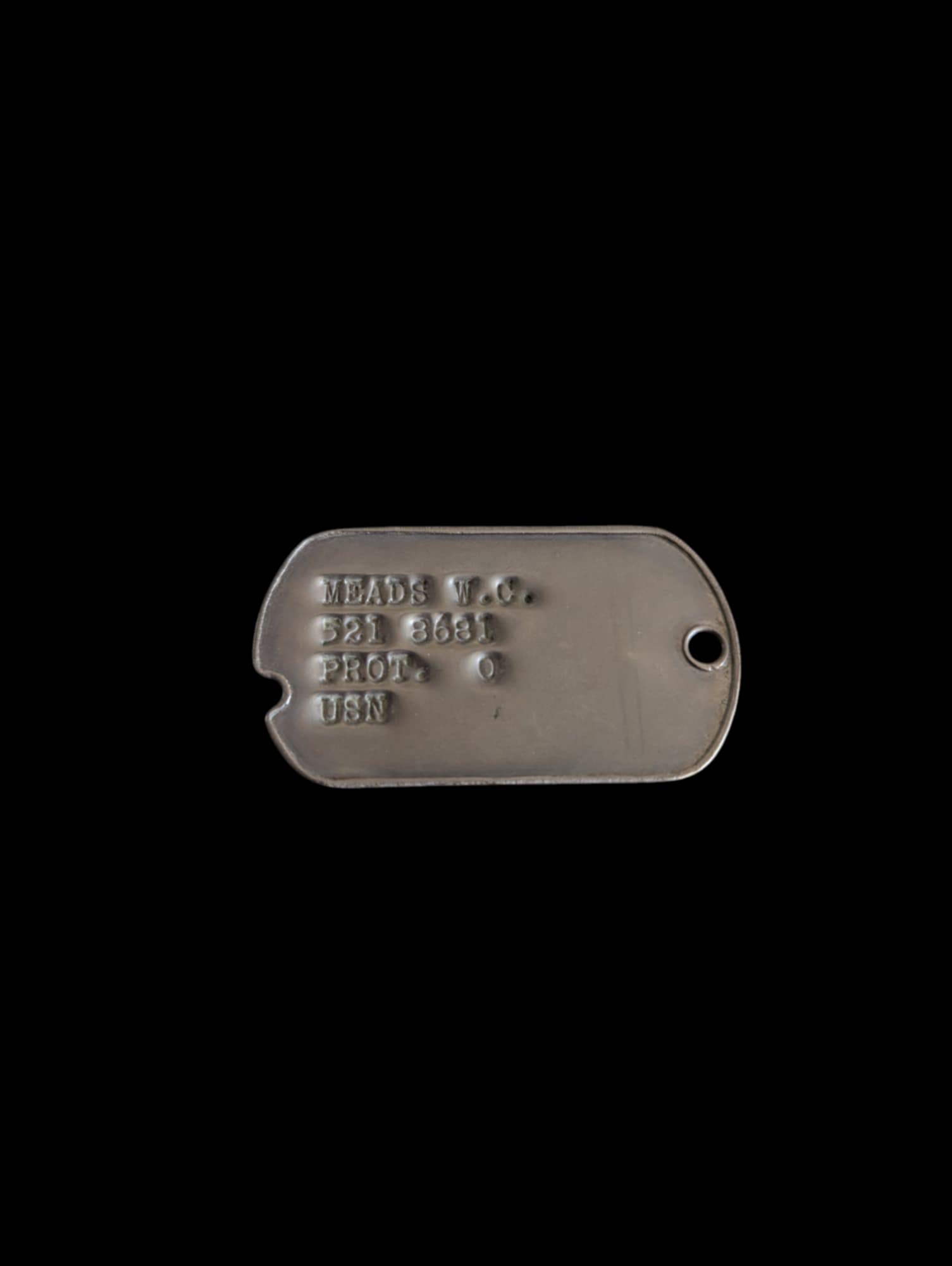 militaria : Plaque d'identité US Navy ww2 / USN dog tag