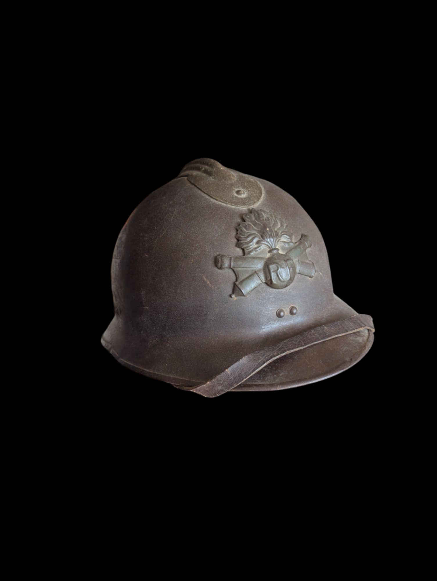 militaria : Casque Adrian m26 Artillerie / French ww2 artillery helmet
