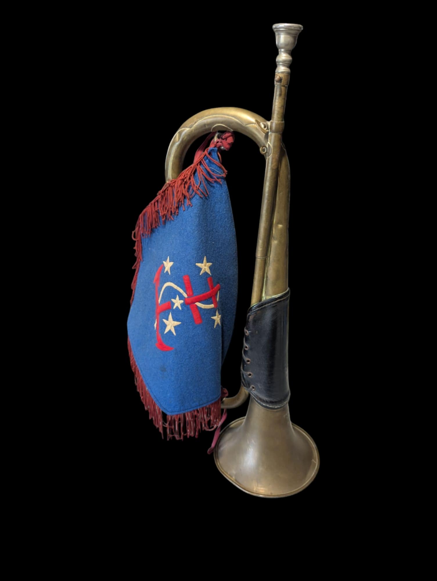 militaria : Clairon flamme troupes coloniales / Colonial Troops Flame Bugler