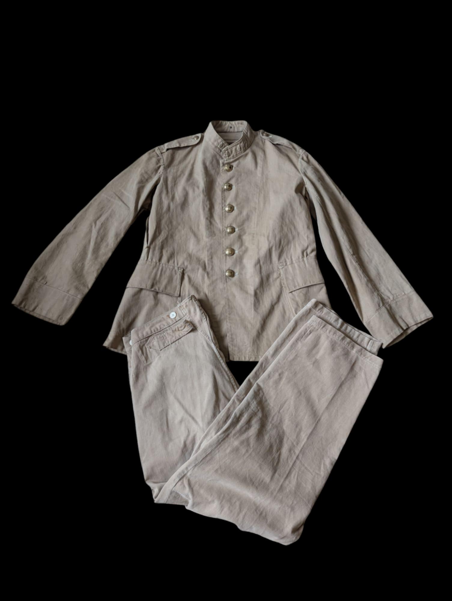 militaria : Paletot 1901 + pantalon Troupes coloniales / ww1 Colonial troops