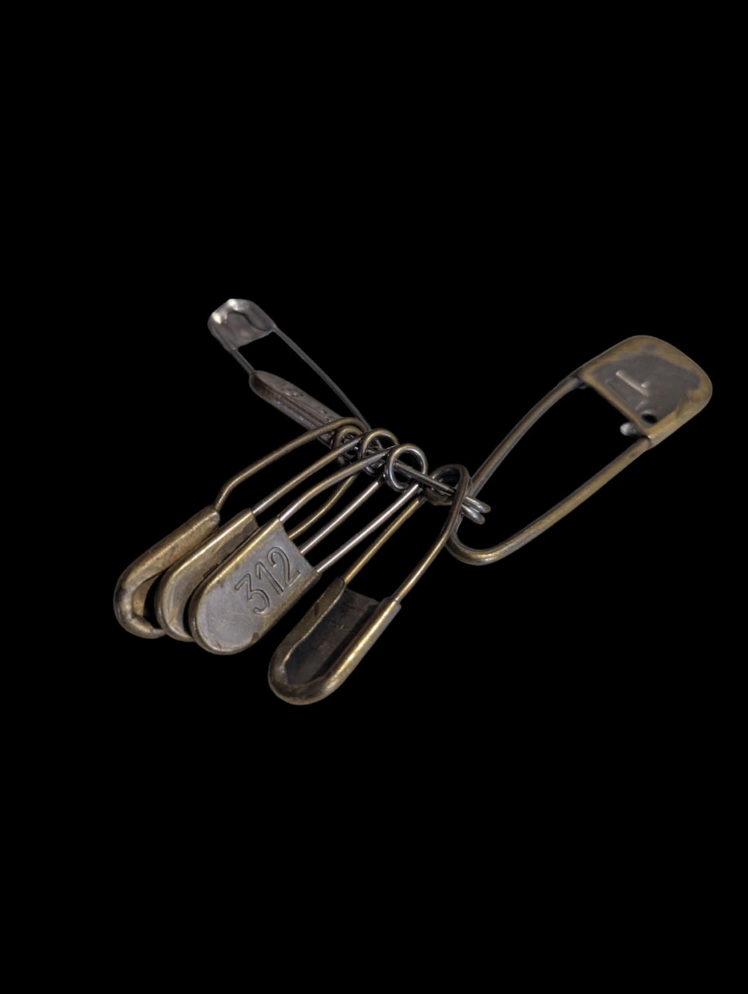 militaria : lot épingles à nourrice début XXe / ww1 safety pins