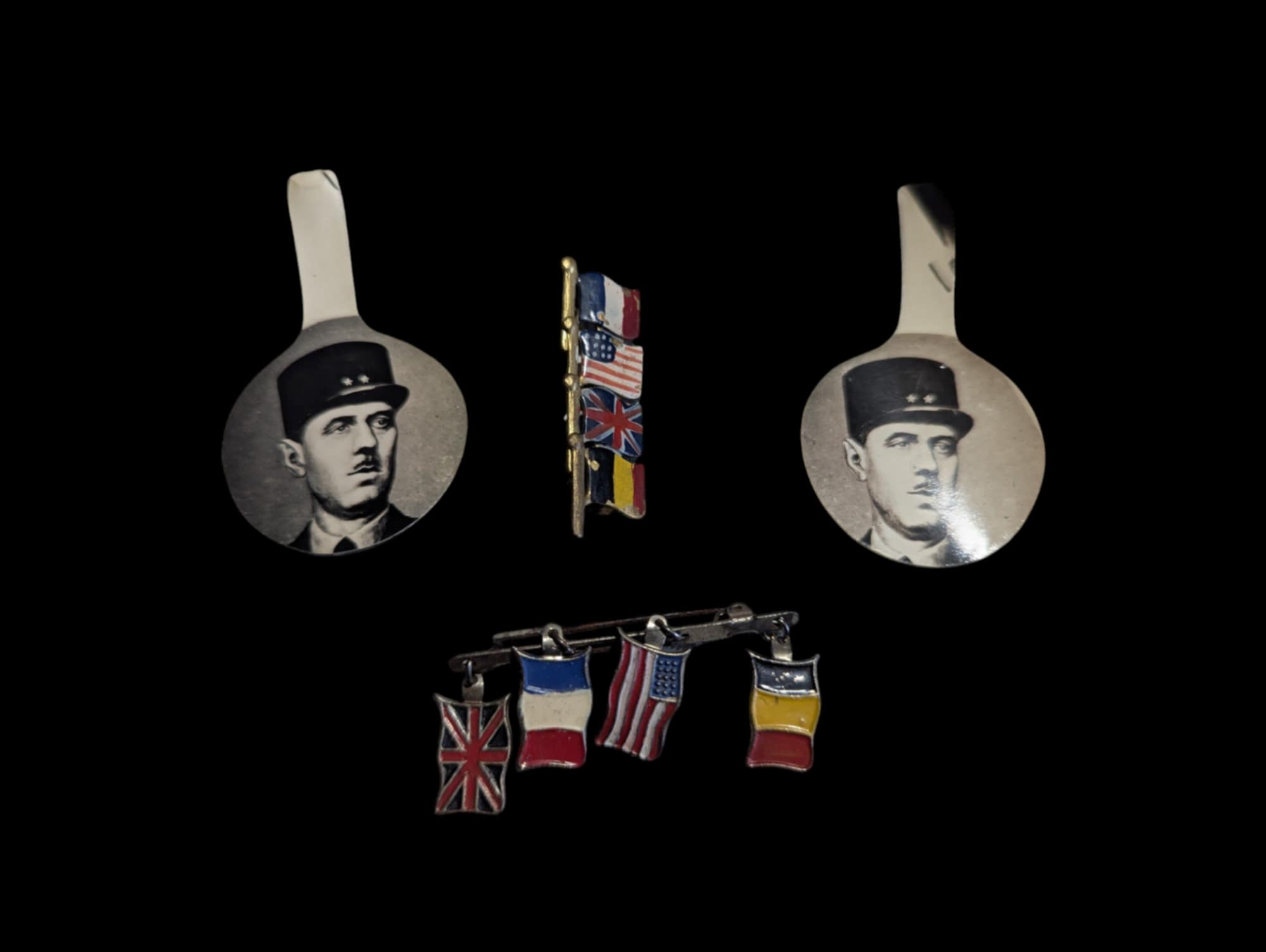 militaria : lot Breloques Libération / ww2 Liberation Charms